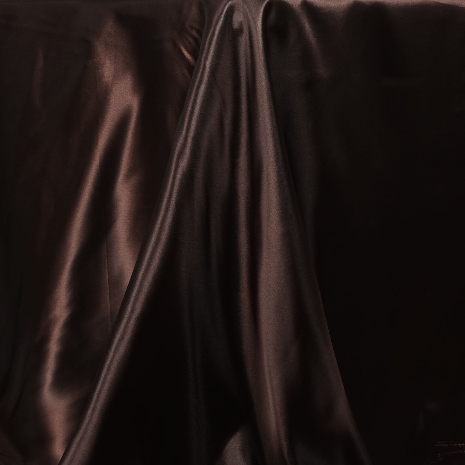 Balsacircle 90X132 Inch Chocolate Brown Satin Rectangle Tablecloth Table Cover Linens Wedding Table Cloth Reception Events Kitch